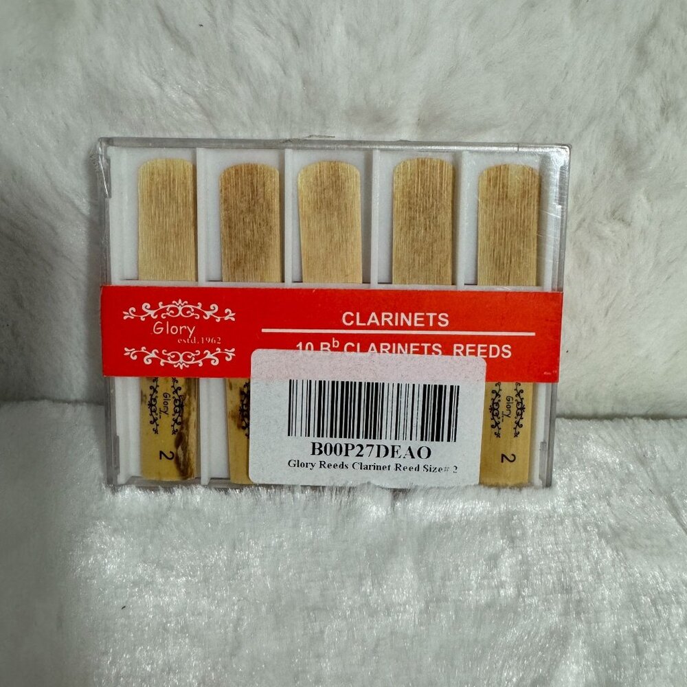 Glory Reeds Clarinet Reed Size 2 Bb Music Supplies (Box of 10) NEW (Sealed) - Picture 1 of 4